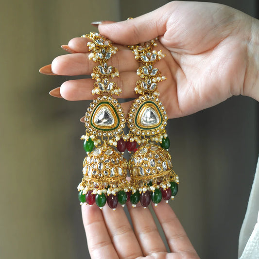 Regal charm Kundan set Designer Royal Queen