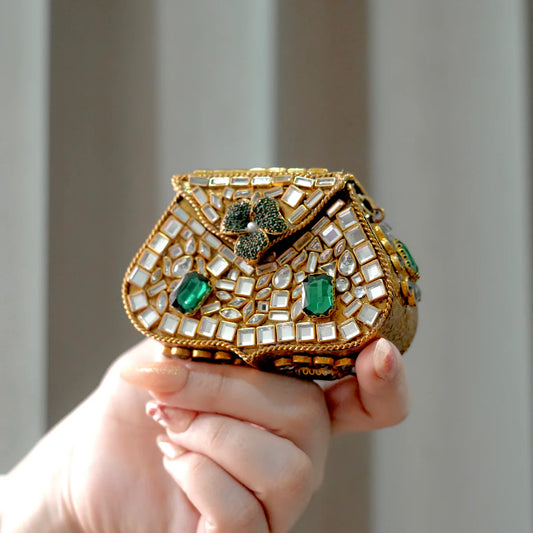 Luxe Mini Kundan Clutch