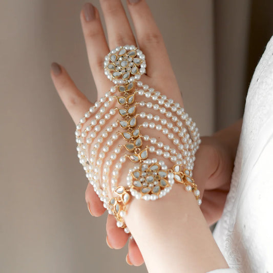 Exquisite Kundan Angla crafted with traditional artistry