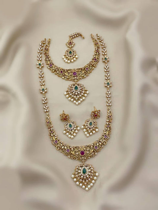 Royal Queen Present South Indian AD and Mala Set