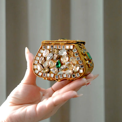 Luxe Mini Kundan Clutch