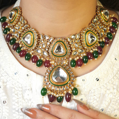 Regal charm Kundan set Designer Royal Queen