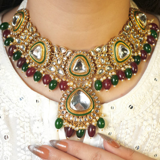 Regal charm Kundan set Designer Royal Queen