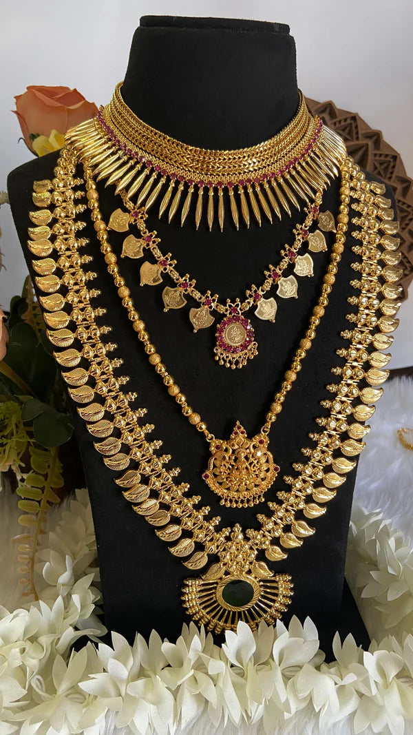 Royal Queen Present South Queen Bridal Necklace Set