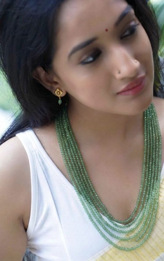 Layered Green Beaded Rani Haram Buy 1 Get 1 Free